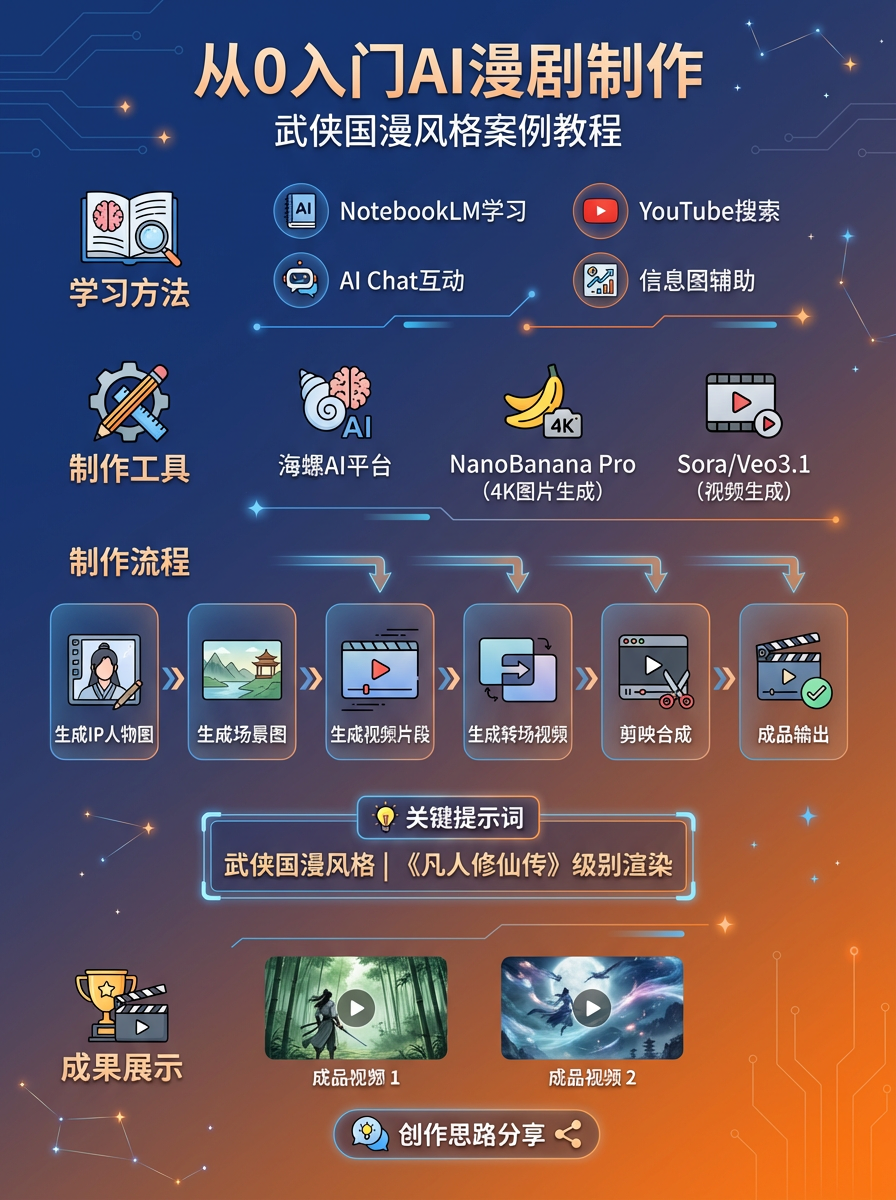 ba62378a-d5b3-11f0-8601-00163e4b86a1 一人手搓!AI 漫剧从0到1详细教程