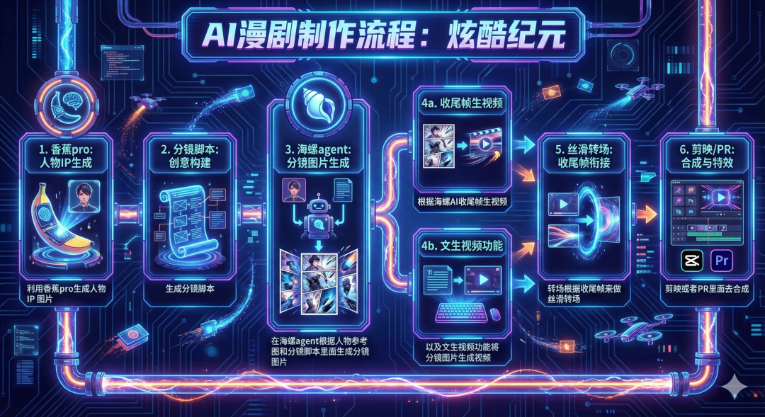 be6f1cf8-d5b3-11f0-8601-00163e4b86a1 一人手搓!AI 漫剧从0到1详细教程