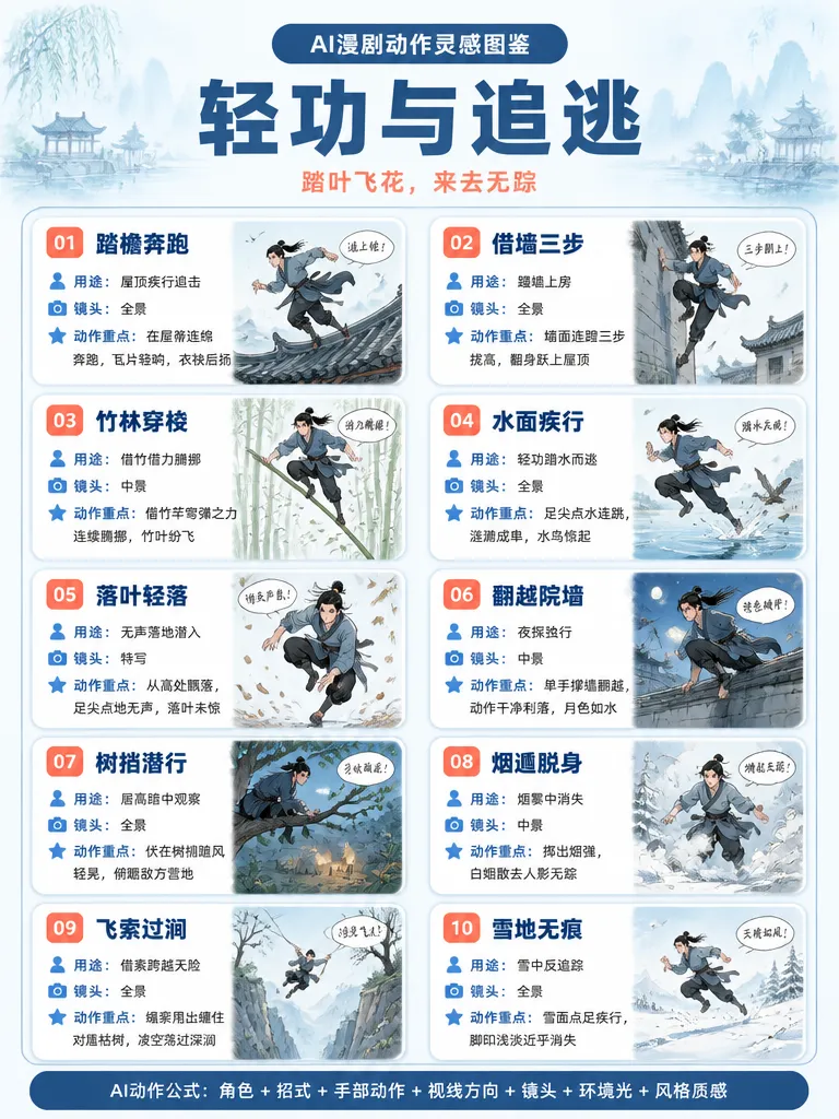 100个打斗提示词，提升你的ai漫剧制作能力