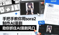 手把手教你用sora2制作AI漫剧，助你抓住AI漫剧风口