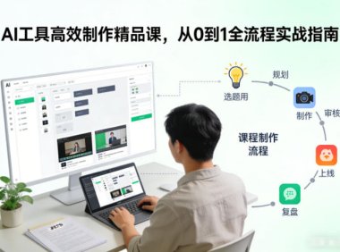 AI工具高效制作精品课,从0到1全流程实战指南